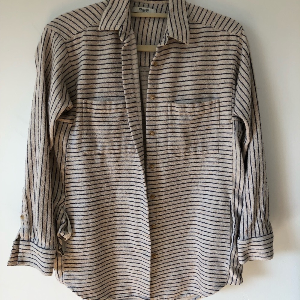 Madewell striped flannel